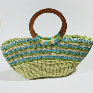 Sun 'n Sand Lined Straw Bag